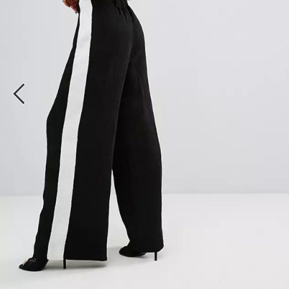 Kendall + Kylie Contrast Wide Leg Pant || XS || NWT - Picture 15 of 15